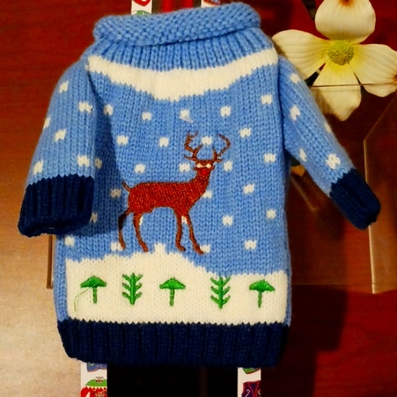 New Uncle Bob's Straight Out Of The Attic Ugly Sweater Collection Wine Cover 🍷 - Picture 2 of 9